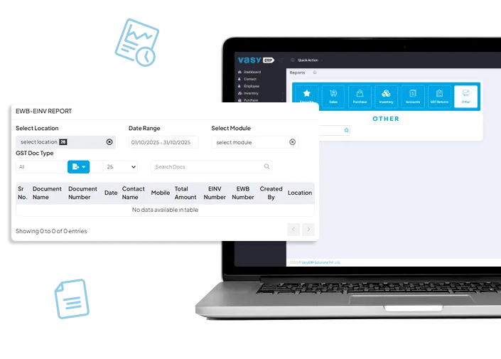 VasyERP Detailed E-Invoicing Report