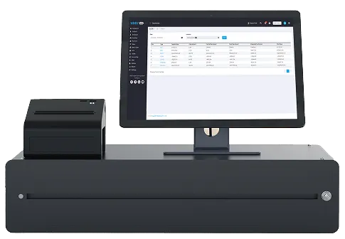 E-invoicing software dashboard showing automated GST reconciliation with real-time invoice matching, error detection, and seamless input tax credit validation for accurate tax filing.